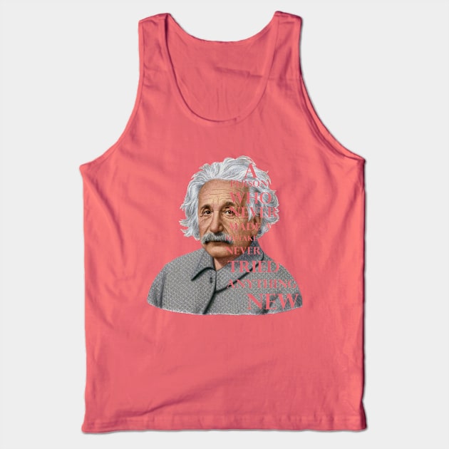 Albert Einstein Tank Top by JuanDeMarcos